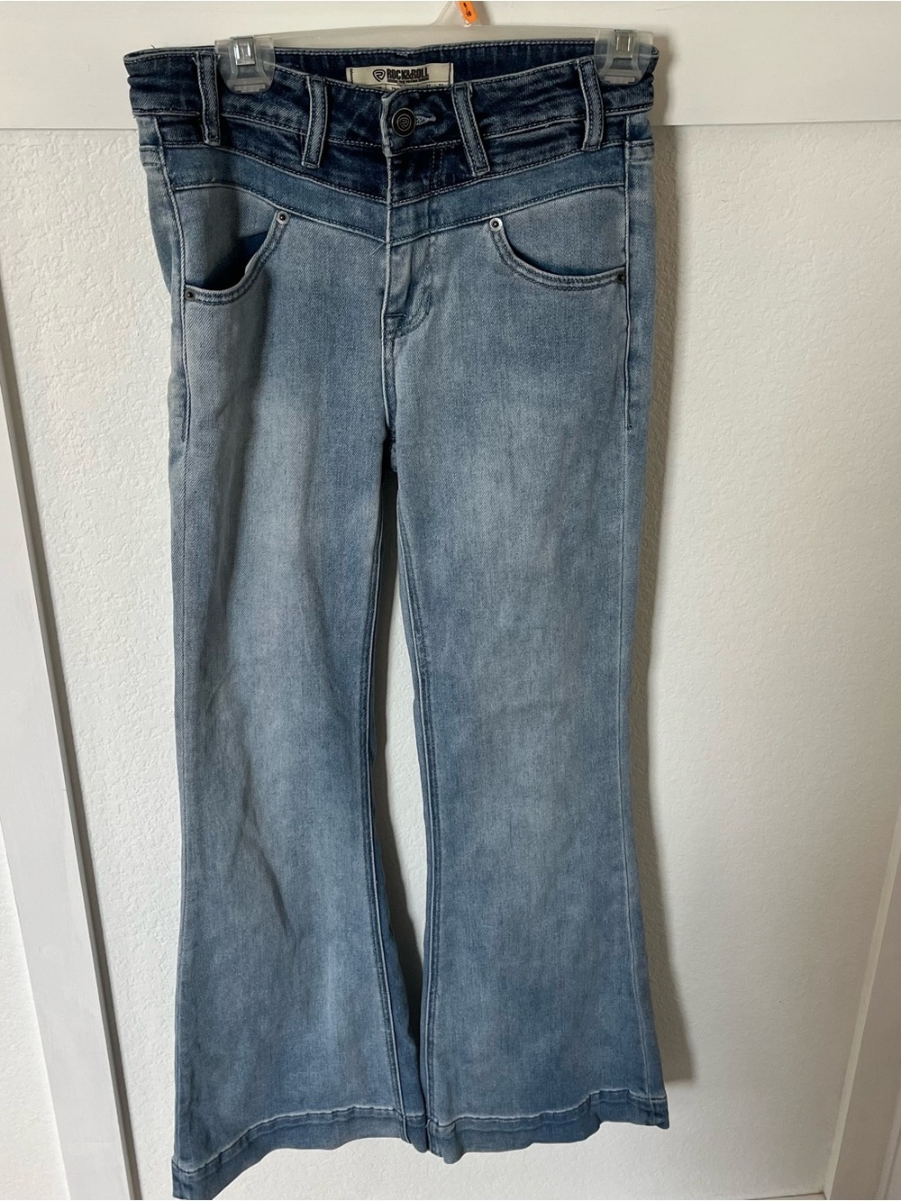 Rock&Roll Women's 27 x 32 Denim Wide Leg Jeans